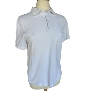 RAF SIMONS Women’s White Polo Shirt Size Medium